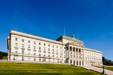 Obraz premium Parliament Buildings, Stormont, Belfast, home of the Northern Ireland Assembly.