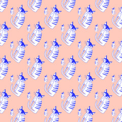Peach Cat pattern 