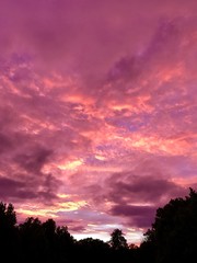 Fototapeta premium Red sky at night, sailor's delight! 