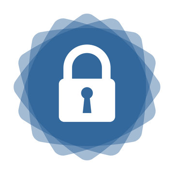 App Icon blau Vorh&auml;ngeschloss