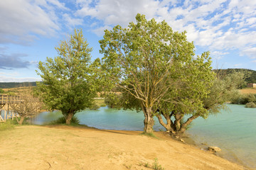 The Alloz reservoir in Lerate, Navarra, Spain