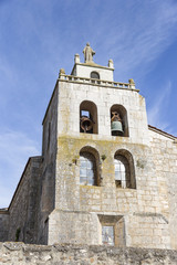 Fototapeta na wymiar Santa Eulalia church in Los Ausines - Barrio de Quintanilla, province of Burgos, Spain