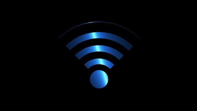 icon connection to the wifi point with a changing level of signal, wireless network icon, wifi symbol