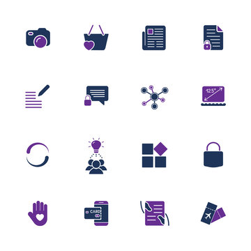 Style and clean icons pack for webdesign or mobile design.