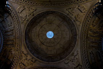 The roof of the gothic cathedral in Seville, Spain, Europe