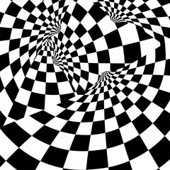 Racing background with checkered flag abstract illustration