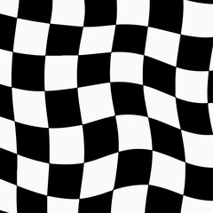 Racing background with checkered flag abstract illustration