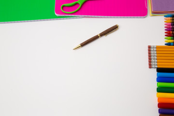 back to school crafts colors paper pencil ruler cell phone 