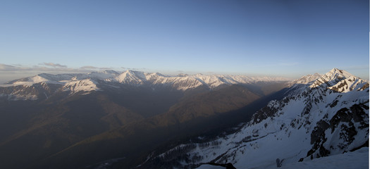 Snow-covered mountains