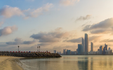 Naklejka premium abu dhabi corniche
