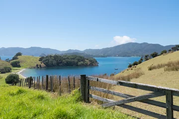 Zelfklevend Fotobehang View from Urupukapuka Island in Bay of Islands, New Zealand, NZ © corners74