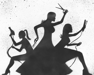 Salon Group Stencil
