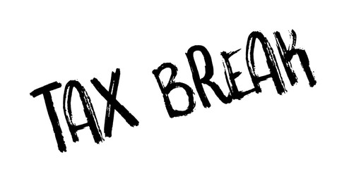 Tax Break rubber stamp. Grunge design with dust scratches. Effects can be easily removed for a clean, crisp look. Color is easily changed.