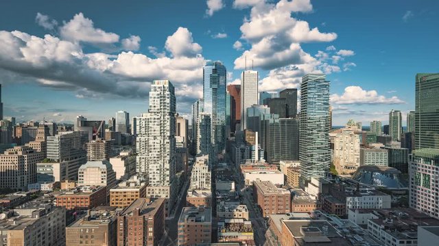 Toronto at Daytime. 4K time lapse clip of Toronto's financial district during the daytime.