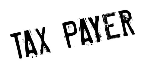 Tax Payer rubber stamp. Grunge design with dust scratches. Effects can be easily removed for a clean, crisp look. Color is easily changed.