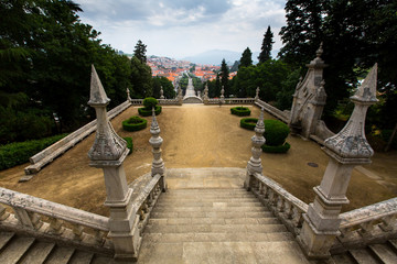 Top view of Lamego city, northern Portugal.