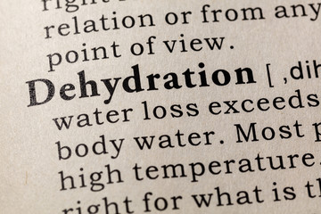 Obraz premium definition of Dehydration