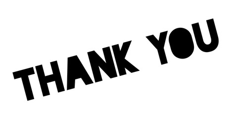 Thank You rubber stamp. Grunge design with dust scratches. Effects can be easily removed for a clean, crisp look. Color is easily changed.