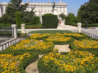 Jardines Palacio de Oriente en Madrid