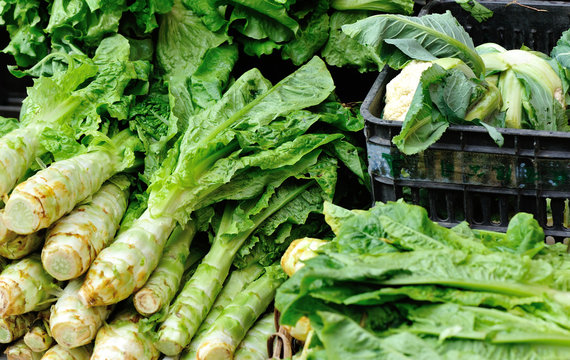 fresh vegetables selling at market