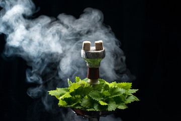 Mint smoking hookah