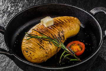スウェーデン風ベイクドポテト Swedish style baked potato