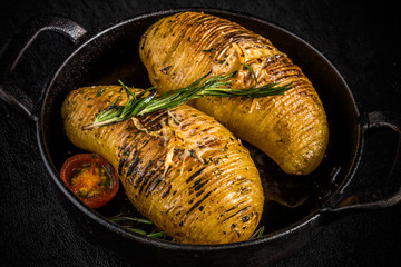 スウェーデン風ベイクドポテト Swedish style baked potato