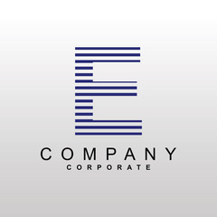 Obraz premium professional Business Logo Template, letter E