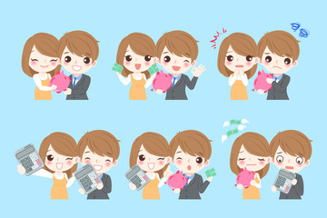 couple with money concept