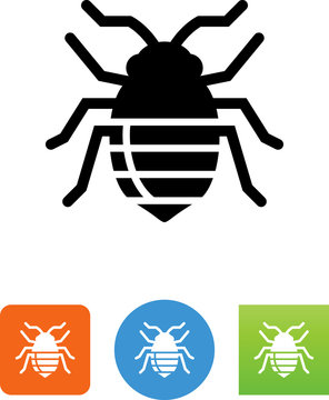 Bed Bug Insect Icon - Illustration