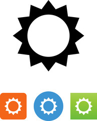 Bright Sun Icon - Illustration