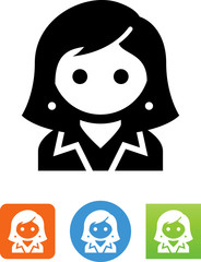 Businesswoman Icon - Illustration