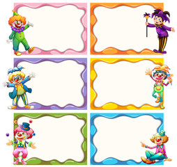 Frame template with jesters