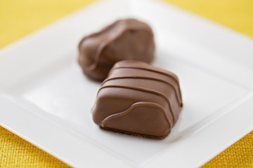 Chocolate Candy on Plate