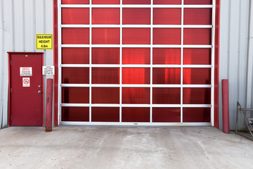 Red Industrial Door