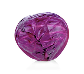 Fototapeta premium Purple cabbage isolated on white background