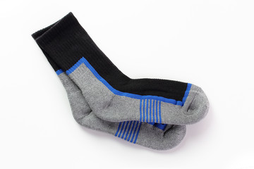 pair of socks isolated white background