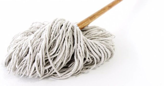 Close-up of floor mop