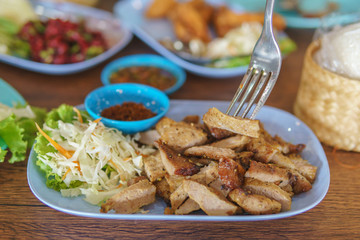 thai pork - local food