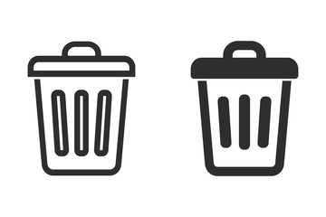 Bin vector icon.
