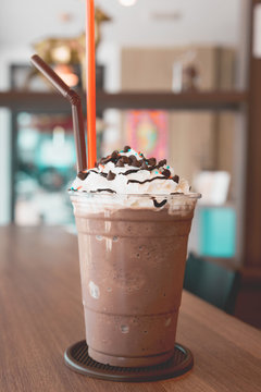  Chocolate Frappe With Whipped Cream