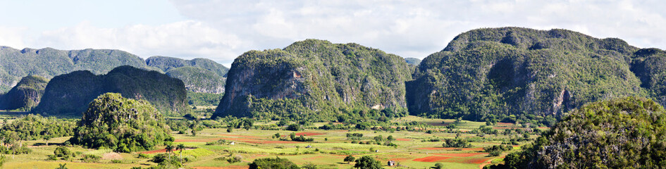 panorama of mogotes in vinales cuba