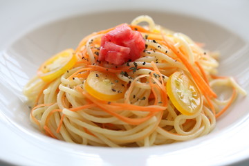 Spaghetti of the carrot