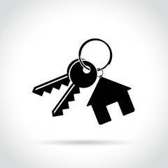 home keys icon on white background