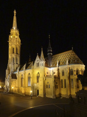 night scenery in Budapest