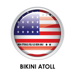 Round flag of Bikini Atoll