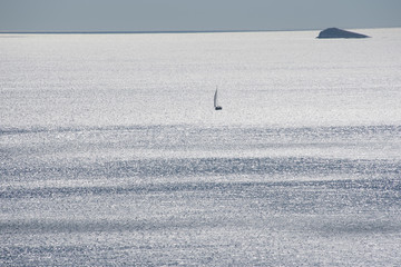 Paysage de la côte dalmate entre Split et Hvar