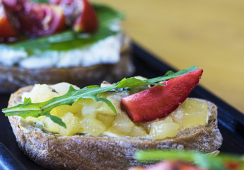 Bruschetta with Beef carpaccio