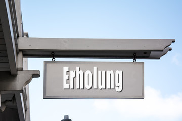 Schild 267 - Erholung