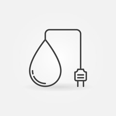 Hydropower outline icon